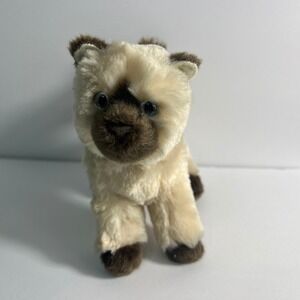Douglas Siamese Cat Plush Stuffed Animal Brown Points Blue Eyes Kitten NWT